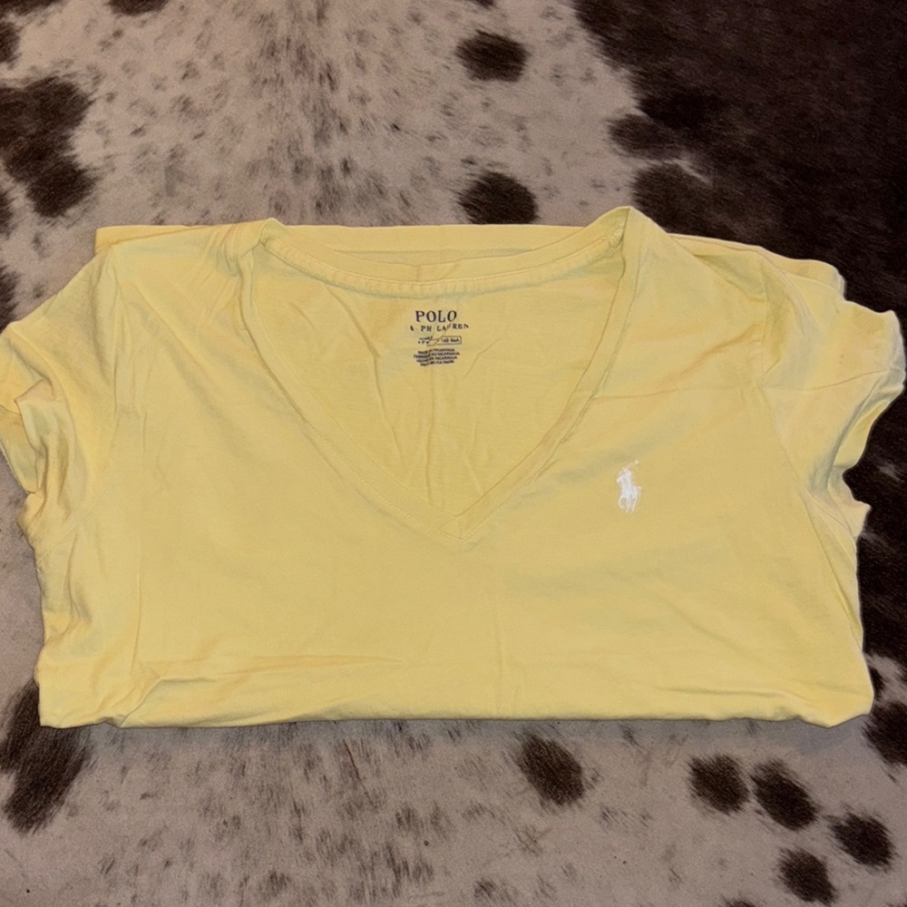 Polo by Ralph Lauren Yellow Fitted Polo T-Shirt